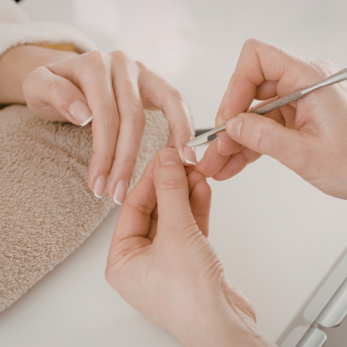 Manicure service at Cozy Nails Spa