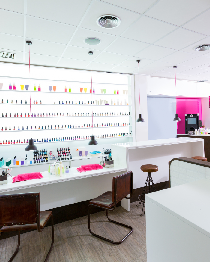 Clean and relaxing nail salon interior in Wheat Ridge CO